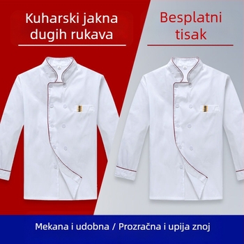 Muška radna odjeća za kuhare, kratkih rukava, ljetna prozračna odjeća za ugostiteljstvo, dugih rukava, odjeća za kantinu, plus size