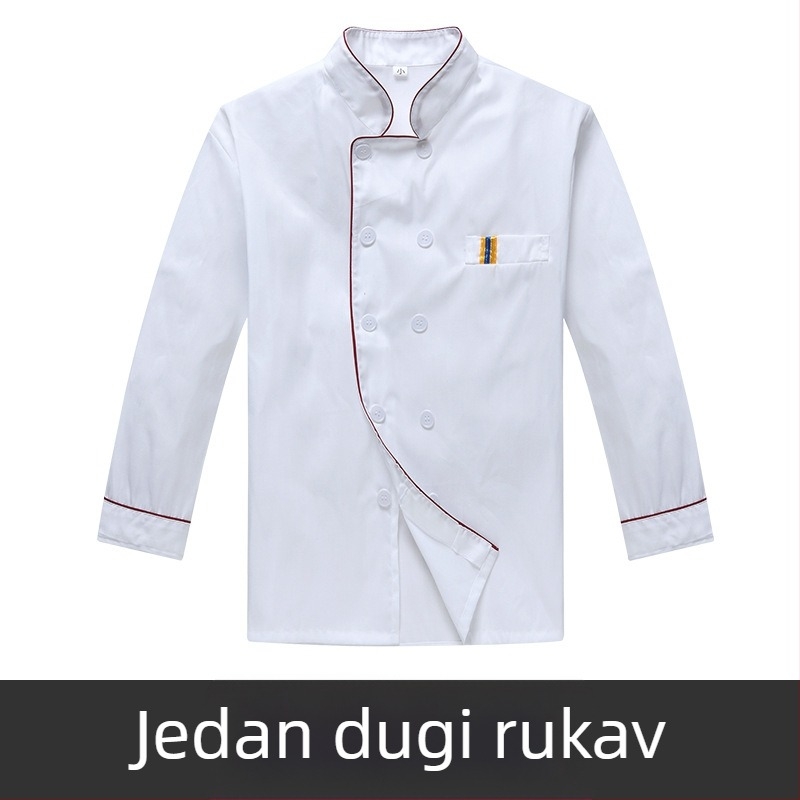 Muška radna odjeća za kuhare, kratkih rukava, ljetna prozračna odjeća za ugostiteljstvo, dugih rukava, odjeća za kantinu, plus size