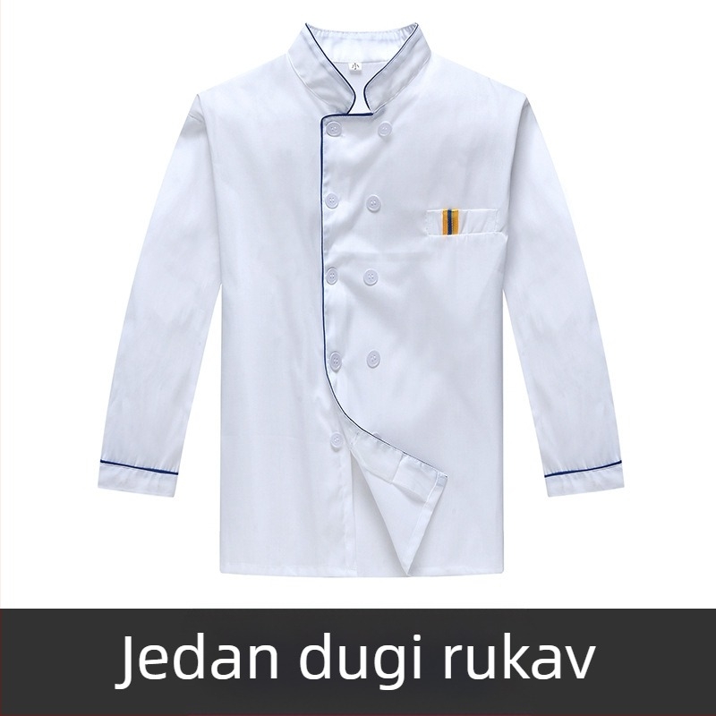 Muška radna odjeća za kuhare, kratkih rukava, ljetna prozračna odjeća za ugostiteljstvo, dugih rukava, odjeća za kantinu, plus size