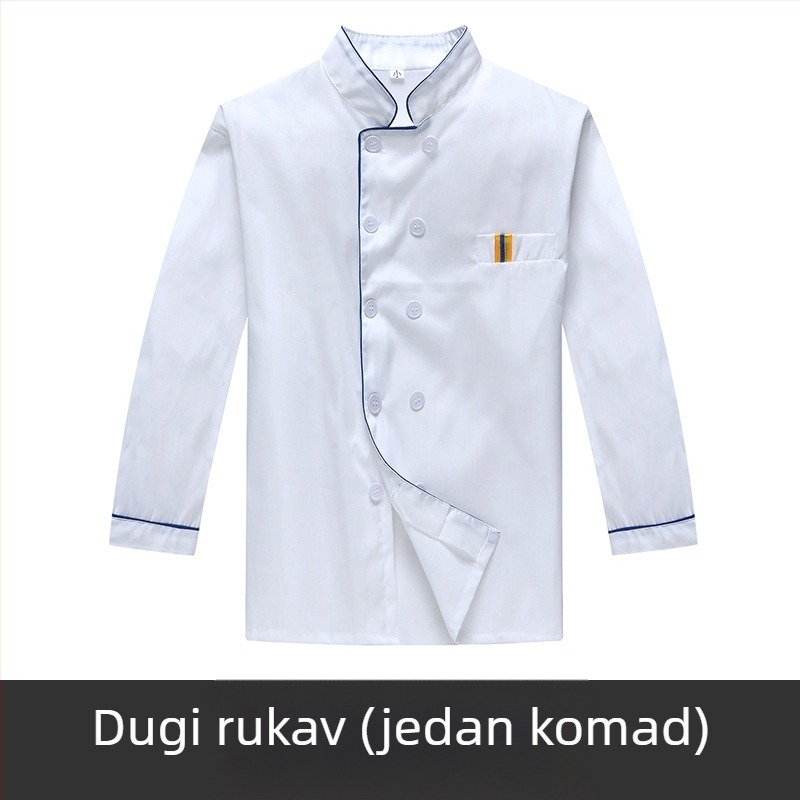 Muška radna odjeća za kuhare, kratkih rukava, ljetna prozračna odjeća za ugostiteljstvo, dugih rukava, odjeća za kantinu, plus size