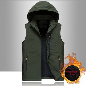 Prekogranična veleprodaja proljetnog soft shell prsluka za vanjsku upotrebu, toplog srednje i starije dobi, modnog i trendovskog baršunastog jakne za muškarce, jednodijelne isporuke