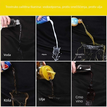 Prekogranična vruća prodavačka radna pregača za roštilj od poliestera i pamuka s ispisom logotipa kuhara za muškarce i žene, par, vodootporna i otporna na ulje