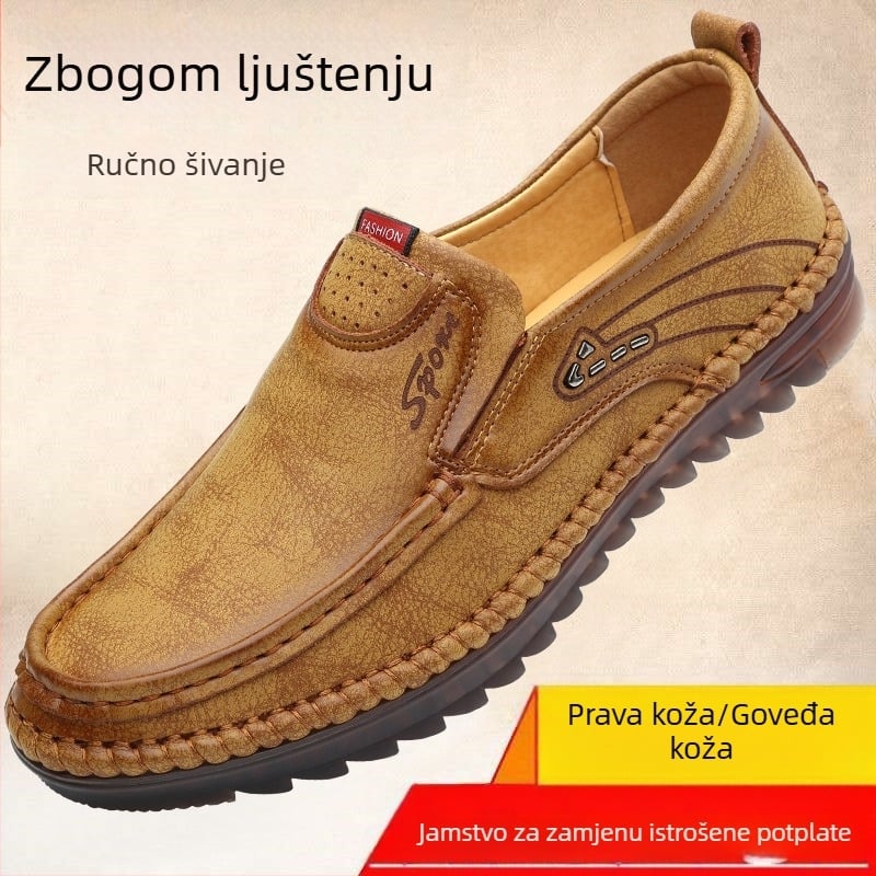 Nove muške ležerne kožne cipele za proljeće 2021., lijene slip-on Tods ručno šivane kožne muške kožne cipele za vožnju