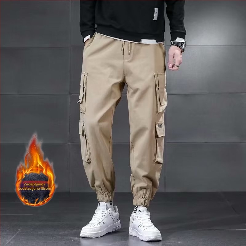 Radne hlače Muške jesenske modne svestrane zgodne ležerne hlače Ins High Street Design Sense Niche Trendy Brand prekogranični