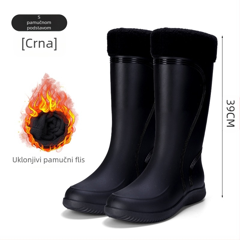 Europske i američke modne čizme za kišu do sredine teleta, muške vodene cipele, niske čizme za kišu, vodootporne neklizajuće gumene cipele za kuhinju, ribolov, pranje automobila, radne cipele