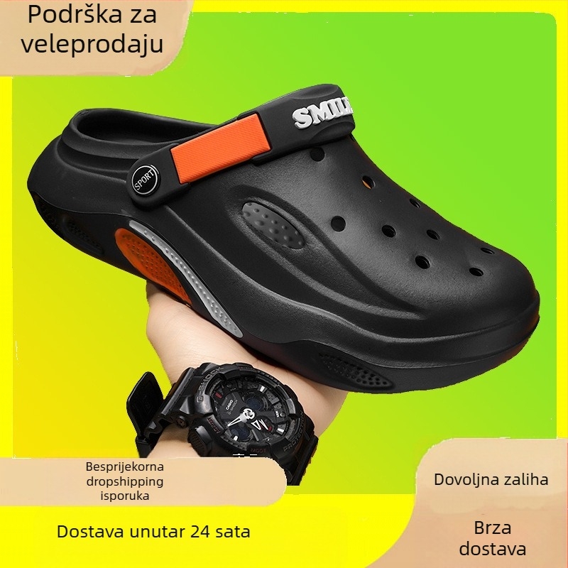 Vanjskotrgovinske sandale i papuče, muške cipele s prozračnim rupicama, muške ležerne sandale za plažu, EVA papuče za kućnu upotrebu