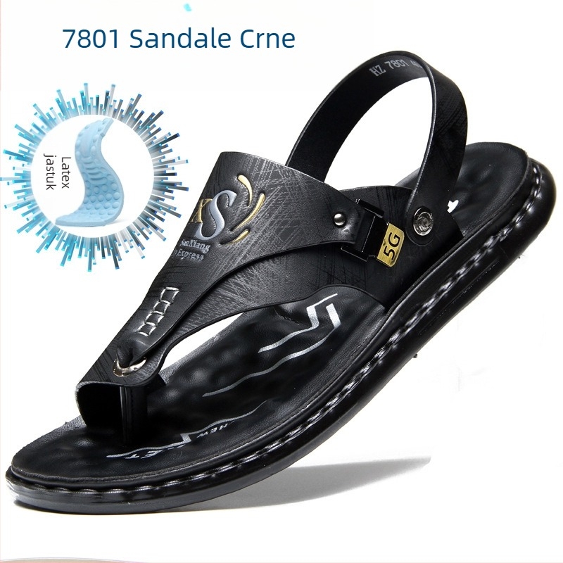 Muške sandale za vanjsku trgovinu, ljetne mekane potplate, neklizajuće cipele za plažu, muške nove japanke iz 2023., ležerne sandale za vanjsku odjeću