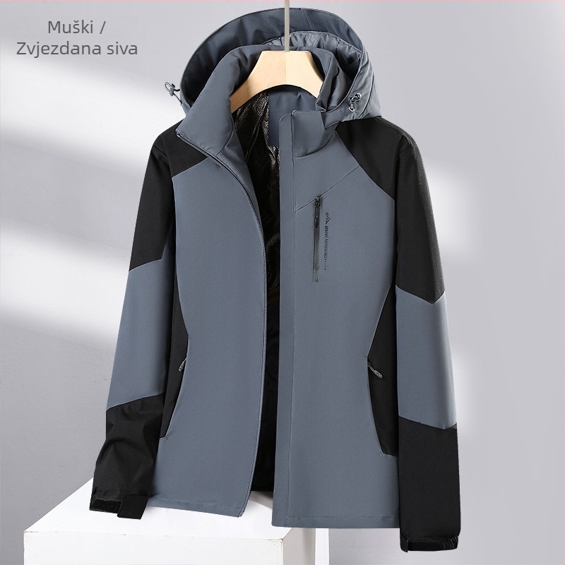 2024 Novi grafenski pamučni kaput za parove, vanjski topli, tanki pamuk u boji, mali pamučni muški šešir, može se skinuti