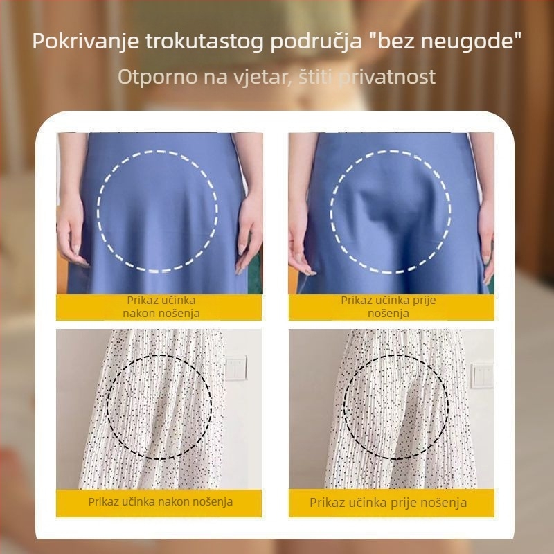 Ženske zaštitne hlače Ice Silk, otporne na artefakte, ljetne, tanke, s dvostrukim slojem, zaštitne, bešavne, bez uvijanja, za tanki trbuh