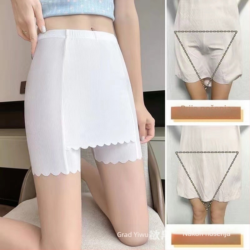 Ženske zaštitne hlače Ice Silk, otporne na artefakte, ljetne, tanke, s dvostrukim slojem, zaštitne, bešavne, bez uvijanja, za tanki trbuh