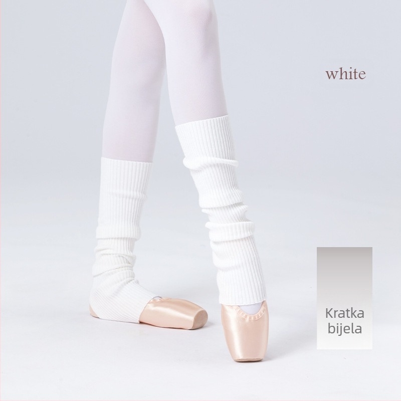 Čarape za balet za odrasle, tople čarape za vježbanje plesa, set za jesen i zimu, zadebljane pletene duge, hladnootporne, zaštitne za balet