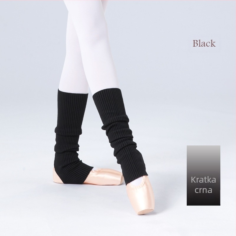 Čarape za balet za odrasle, tople čarape za vježbanje plesa, set za jesen i zimu, zadebljane pletene duge, hladnootporne, zaštitne za balet