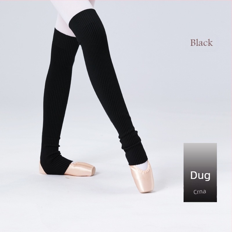 Čarape za balet za odrasle, tople čarape za vježbanje plesa, set za jesen i zimu, zadebljane pletene duge, hladnootporne, zaštitne za balet