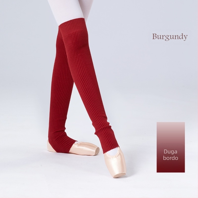 Čarape za balet za odrasle, tople čarape za vježbanje plesa, set za jesen i zimu, zadebljane pletene duge, hladnootporne, zaštitne za balet