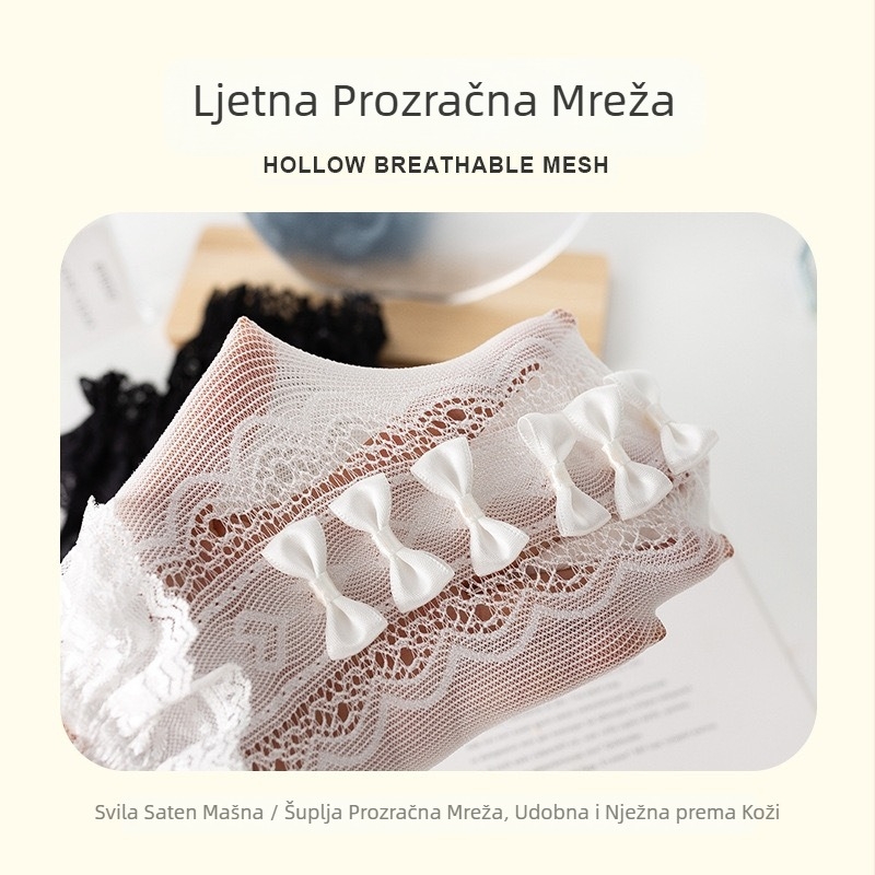 Djevojačke Lolita čarape Ljetne tanke dječje čipkaste čarape Crtane Kulomi čarape srednje duljine Japanske čarape JK Cub