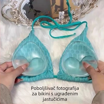 Silikonski jastučić za prsa, prozirni zadebljani nevidljivi trokutasti jastučić za prsa, silikonski lažni jastučić za prsa, uložak za grudnjak, donje rublje