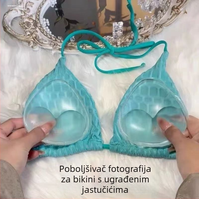 Silikonski jastučić za prsa, prozirni zadebljani nevidljivi trokutasti jastučić za prsa, silikonski lažni jastučić za prsa, uložak za grudnjak, donje rublje