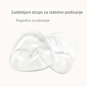 Silikonski jastučić za prsa za kupanje, bikini, zadebljani push-up jastučić za prsa koji otkrivaju velike, male, za prsa, ženske, za prsluk, donje rublje