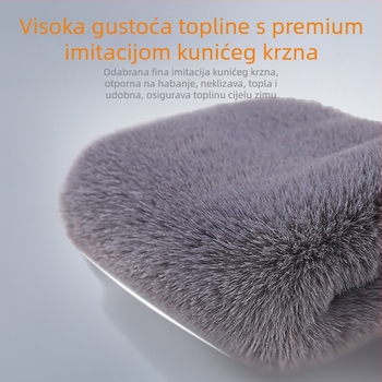 Jesenski i zimski topli štitnici za koljena od imitacije zečje dlake, podstavljeni flisom, štitnici za koljena za stare hladne noge, hladne klima uređaje, zadebljani sportski štitnici za koljena