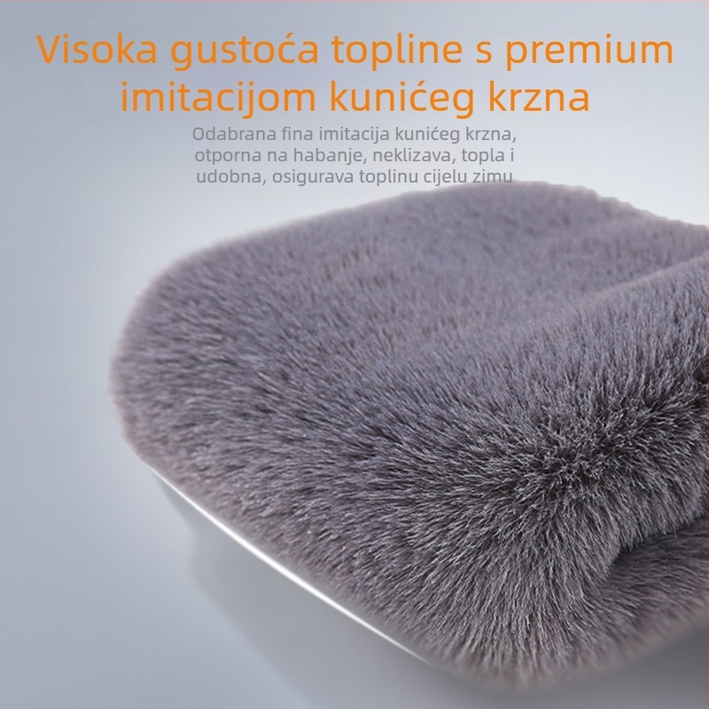 Jesenski i zimski topli štitnici za koljena od imitacije zečje dlake, podstavljeni flisom, štitnici za koljena za stare hladne noge, hladne klima uređaje, zadebljani sportski štitnici za koljena