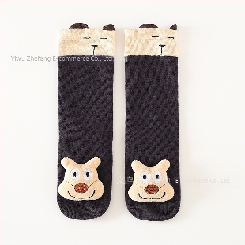 Dječje čarape za dječake i djevojčice, duge, preko koljena, neklizajuće, čarape za lutke, dječje stereo crtane pamučne čarape, čarape za koljena za bebe