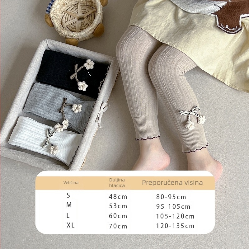 Dječje tajice za proljeće i jesen, mašna za djevojčice, najlonke za vanjsku odjeću, velike pp dječje čarape, tanke hlače na veliko