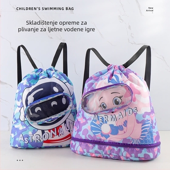 Dječja torba za plivanje, vodootporna torba za pohranu za mokro i suho odvajanje, posebna torba za pohranu naočala za plivanje za dječake i djevojčice