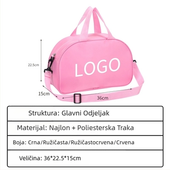 [Besplatni tisak] Plesna torba, dječji ruksak za ples preko ramena, veleprodaja, baletna torba za odrasle, prilagođeni logotip s tiskom
