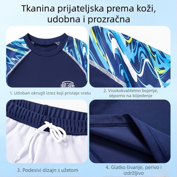 Dječji kupaći kostim u korejskom stilu, maskirne kupaće gaće za plažu, brzosušeće, za studente, za obuku, srednje i velike veličine