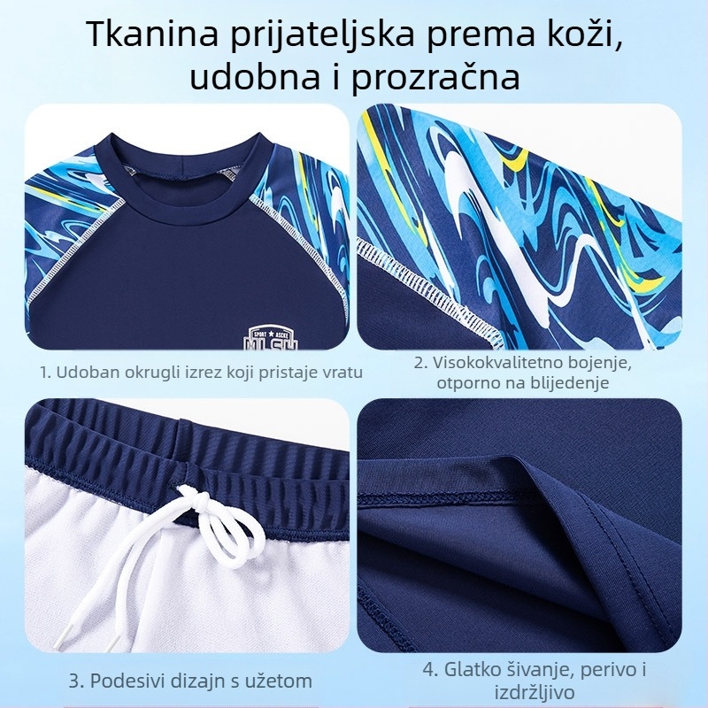 Dječji kupaći kostim u korejskom stilu, maskirne kupaće gaće za plažu, brzosušeće, za studente, za obuku, srednje i velike veličine