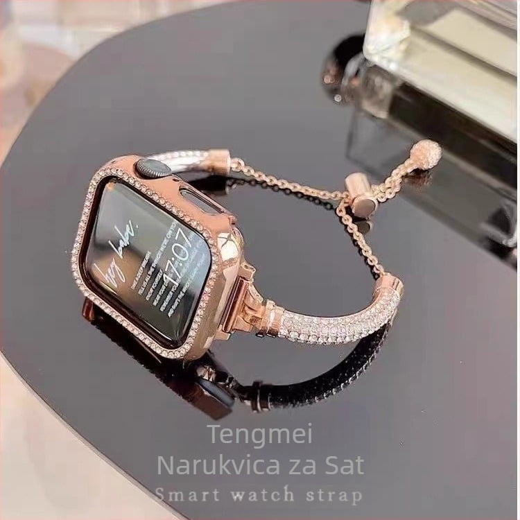 Pogodno za metalni remen za Apple Watch, narukvicu s laktom i zvjezdanim nebom, I Watch 67s8 generaciju SE.