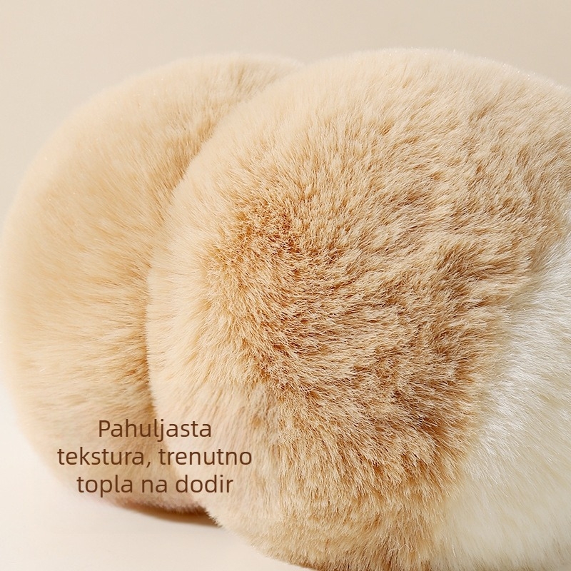 23 Nove ženske zimske, tople zimske flis podstavljene, debele, otporne na vjetar, otporne na smrzavanje, elastične, plišane, zaštitne kape s obručem