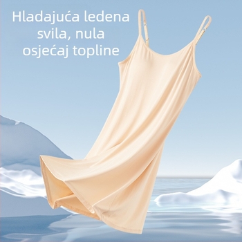 Spavaćica ženska ljetna veleprodaja modalna s naramenicama za prsa, duga suknja, tanka, plus veličina, može se nositi pidžama, generacija kose