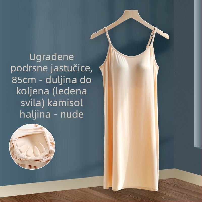 Spavaćica ženska ljetna veleprodaja modalna s naramenicama za prsa, duga suknja, tanka, plus veličina, može se nositi pidžama, generacija kose