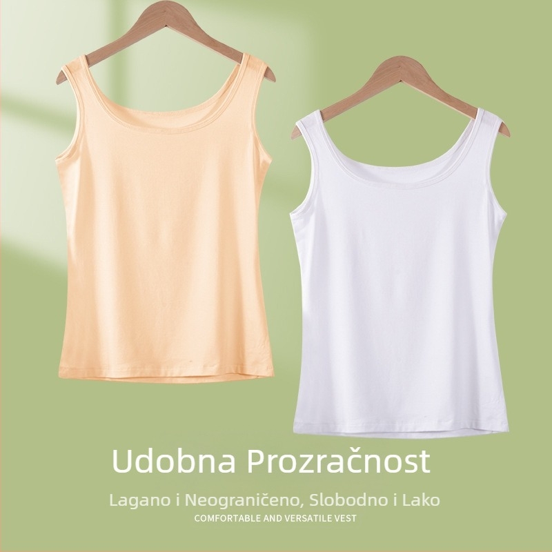 Modalni bešavni topić za žene, tanki prozračni unutarnji prsluk bez rukava, gornja odjeća, ženska majica bez rukava