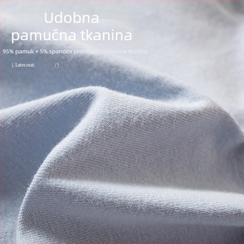 Ženske pamučne bokserice visokog struka, plus veličine, jednobojne, s kontrolom trbuha, protiv izlaganja svjetlosti, prozračne, s podizanjem međunožja