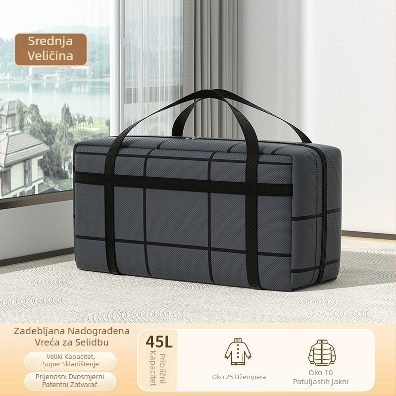 Nova zadebljana super-noseća torba za pohranu od kompozitnog materijala otporna na prašinu i vlagu za praktično pohranjivanje odjeće za završnu obradu i svakodnevne robe
