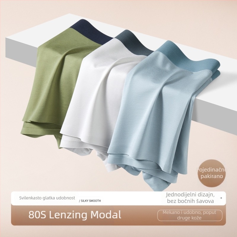 80-ih Lanjing modalno donje rublje za muškarce, vrhunsko poslovno muško donje rublje, prozračne bešavne bokserice, proizvođači veleprodaje