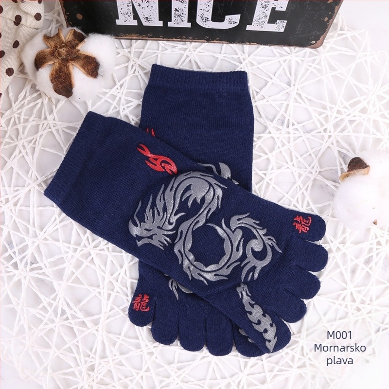 Čarape s pet prstiju muške čarape s pet prstiju pamučne muške vanjskotrgovinske čarape japanskog i korejskog stila s kratkim prstima muške čarape