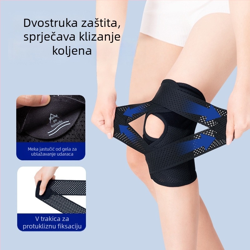 Japanska sportska koljenasta ortoza šeste generacije za ozljede koljena, potporu meniskusa i patele, tanki model za zaštitu pri planinarenju i trčanju