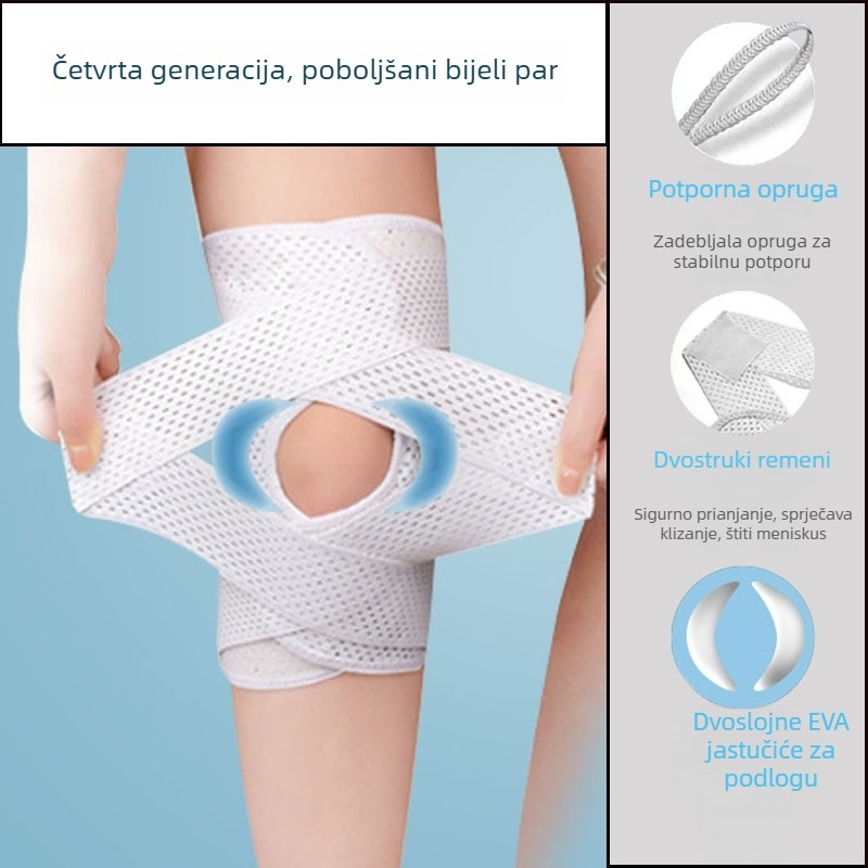 Japanska sportska koljenasta ortoza šeste generacije za ozljede koljena, potporu meniskusa i patele, tanki model za zaštitu pri planinarenju i trčanju