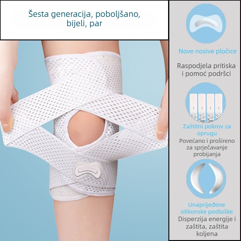 Japanska sportska koljenasta ortoza šeste generacije za ozljede koljena, potporu meniskusa i patele, tanki model za zaštitu pri planinarenju i trčanju