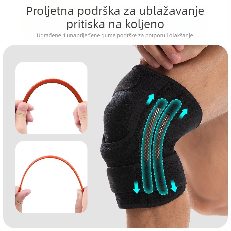 Prekogranični štitnik za koljena za košarku i trčanje, zaštita od sudara, profesionalna dekompresijska potpora, štitnik za patelu, štitnik za koljena za jahanje