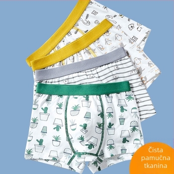 Ljetno tanko dječje donje rublje od čistog pamuka za dječake i djevojčice, kategorija A, malo, srednje i veliko dječje donje rublje, pamučne bokserice