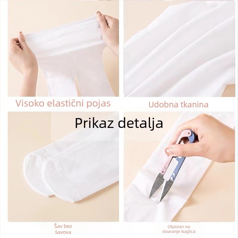 60D dječje plesne čarape, ljetne djevojačke najlonke za vježbanje, čarape za kopanje, baletne čarape za tijelo, bijele najlonke, serija