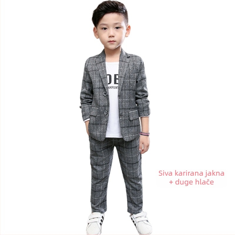 Dječje odijelo, ležerno odijelo za dječake, korejski stil, moderna proljetna odjeća, dječja odjeća, dječja haljina za klavir, model