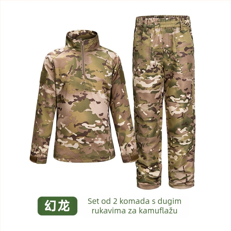 Dječje maskirno odijelo, muško ljetno taktičko odijelo za žabu, proizvođači odjeće za vrtić, ljetni kamp, veleprodaja, za vojnu obuku