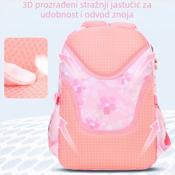 Ultra lagana dječja torba za osnovnu školu za djevojčice, slatka, moderna, djevojačkog stila, rasterećujuća, ruksak velikog kapaciteta, veleprodaja