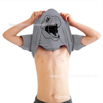 Tiranosaur Rex PITAJ ME O MOM T-REXU dječji roman smiješni humoristični flip majica kratkih rukava okrugli izrez