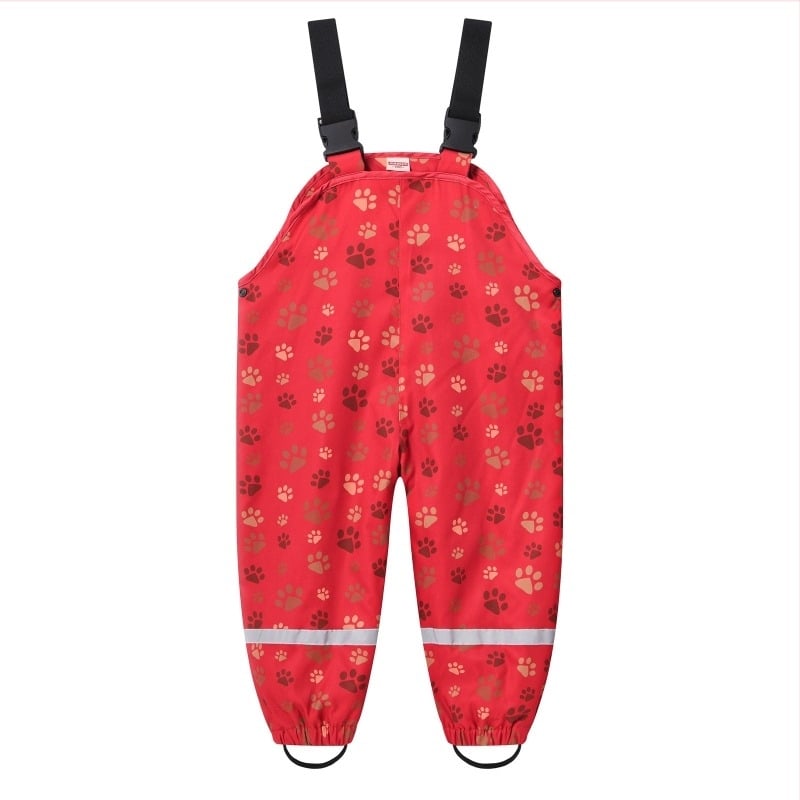 Nove vodene hlače za male i srednje dječake i djevojčice, dječje kišne hlače s višebojnim printom, s naramenicama, za vanjsku upotrebu, veleprodaja